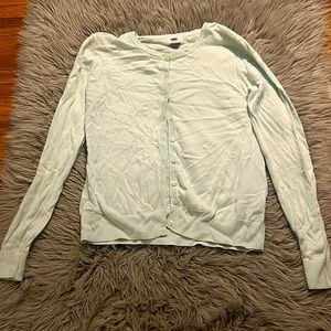 Light green cardigan